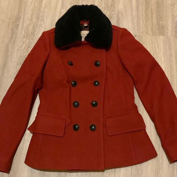 BURBERRY BRIT PEACOAT JACKET SIZE 4 US - Picture 3 of 16